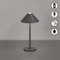 Preview: FHL Prato LED Tischleuchte 1W dimmbar Akku warmweiss sandgrau 850721
