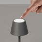 Preview: FHL Salerno LED Tischleuchte 1,5W dimmbar Akku CCT einstellbare Lichtfarbe sandgrau 850746