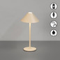Preview: FHL Prato LED Tischleuchte 1W dimmbar Akku warmweiss sandfarben 850763