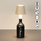 Preview: FHL Fiocco LED Tischleuchte 2W dimmbar Akku CCT einstellbare Lichtfarbe sandfarben 850818