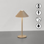 Preview: FHL Prato LED Tischleuchte 1W dimmbar Akku warmweiss dark-greige 850847