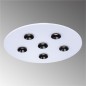 Preview: Fischer & Honsel LED Deckenleuchte 6-fach 6x4W warmweiss dimmbar schwarz glänzend 20685