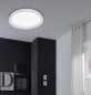 Preview: Fischer & Honsel Dua LED Deckenlampe 52cm 32W warmweiss dimmbar weiß 20808