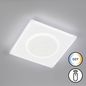 Preview: Fischer & Honsel Bisi LED Deckenleuchte 23,6W Tunable white steuerbar dimmbar Acryl sandweiß + Fernbedienung 21450