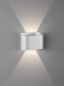 Preview: Fischer & Honsel Wall LED Wandleuchte 2-fach 5,7W warmweiss silber IP44 30425
