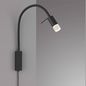 Preview: Fischer & Honsel Seng LED Wandspot flex 4,2W warmweiss schaltbar sandschwarz 30428