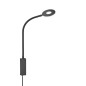 Preview: Fischer & Honsel Cama LED Wandspot flex 5,7W warmweiss schaltbar sandschwarz 30432
