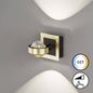 Preview: Fischer & Honsel Cluedo LED Wandleuchte 7,1W Tunable white steuerbar dimmbar blattgold 30487