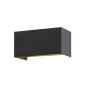Preview: Fischer & Honsel Wallo LED Wandleuchte 4-fach 11,2W warmweiss sandschwarz IP44 30519