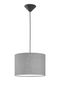 Preview: Fischer & Honsel Vigo Pendelleuchte E27 Stoffschirm grau Leinen sandschwarz 60807