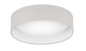 Preview: FHL Linus LED Deckenleuchte Leinen 40cm 20W dimmbar hellgrau 821299