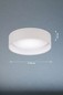 Preview: FHL Linus LED Deckenleuchte Leinen 40cm 20W dimmbar hellgrau 821299
