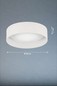 Preview: FHL Linus LED Deckenlampe Leinen 40cm 20W dimmbar weiß 821300