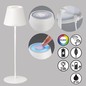 Preview: FHL Cosenza LED Akku-Außenleuchte USB 1,68W RGBW steuerbar dimmbar sandweiß IP44 850211