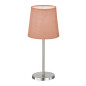 Preview: FHL Eve Tischlampe, Tischleuchte Rosa E14 nickel 850226
