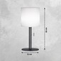 Preview: FHL Lesina LED Akku-Außenleuchte USB 1,5W RGB-Farbsteuerung dimmbar sandanthrazit IP44 850245