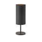 Preview: FHL Kira Tischleuchte Leinenschirm rund Modern E14 schwarz 850264