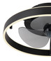 Preview: Globo Conway LED Deckenventilator 40W CCT Schwarz, Metall Fernbedienung Memoryfunktion Ø50cm 03634