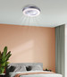 Preview: Globo Gharra LED Deckenventilator 40W CCT Weiß, Metall Fernbedienung Nachtlicht Memoryfunktion Ø54,8cm 03635