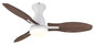 Preview: Globo Gale LED Deckenventilator 22W CCT Weiß Matt, Metall Fernbedienung Memoryfunktion 32,5cm 03671W