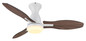 Preview: Globo Gale LED Deckenventilator 22W CCT Weiß Matt, Metall Fernbedienung Memoryfunktion 32,5cm 03671W