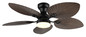 Preview: Globo Elise LED Deckenventilator 22W CCT Schwarz Matt, Metall Fernbedienung Memoryfunktion 28,5cm 03672B