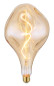 Preview: Globo Lampe E27 Leuchtmittel E27 4W Warmweiß Amber, Glas Ø16,5cm 11536A