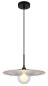 Preview: Globo Riga G9 Hängeleuchte 5W Schwarz Matt, Metall Ø33cm 15169S