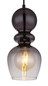 Preview: Globo Clarity E27 Hängeleuchte 25W Schwarz Matt, Metall Ø15cm 15174H