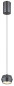 Preview: Globo Marthy LED Hängeleuchte 6W Warmweiß Grau Matt, Metall Ø10cm 15209