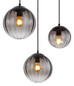 Preview: Globo Dallerta E27 Hängeleuchte 6-fach 60W Schwarz Matt, Metall 120cm 15216-6