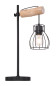 Preview: Globo Mina E27 Tischleuchte Schwarz, Metall 55cm 15326TN
