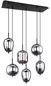 Preview: Globo Blacky E14 Hängeleuchte 6-fach 40W Schwarz, Metall 120cm 15345-6