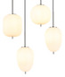 Preview: Globo Blacky I E14 Hängeleuchte 6-fach 40W Nickel Matt, Metall 120cm 15345-6NO