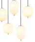 Preview: Globo Blacky I E14 Hängeleuchte 8-fach 40W Nickel Matt, Metall 120cm 15345-8NO