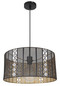 Preview: Globo Abini E27 Hängeleuchte 60W Schwarz Matt, Metall Ø42cm 15450H