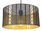 Preview: Globo Abini E27 Hängeleuchte 60W Schwarz Matt, Metall Ø42cm 15450H