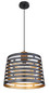 Preview: Globo Ablona E27 Hängeleuchte 60W Schwarz Matt, Metall Ø35cm 15451H1