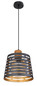 Preview: Globo Ablona E27 Hängeleuchte 60W Schwarz Matt, Metall Ø25cm 15451H