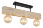 Preview: Globo Adalie E27 Deckenleuchte 3-fach 60W Schwarz Matt, Metall 19cm 15455-3D