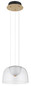 Preview: Globo Jocky LED Hängeleuchte 10W Warmweiß Messingfarben, Metall Ø23cm 15474H1