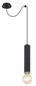 Preview: Globo Marion E27 Hängeleuchte 60W Schwarz Matt, Metall Ø6cm 15499H