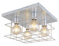 Preview: Globo Merril E27 Deckenleuchte 4-fach 60W Metall 26cm 15530Z-4D