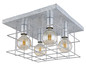 Preview: Globo Merril E27 Deckenleuchte 4-fach 60W Metall 26cm 15530Z-4D