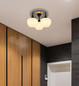 Preview: Globo Maxy E27 Deckenleuchte 3-fach 40W Schwarz-Chrom, Metall Ø18cm 15548-3DK