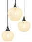 Preview: Globo Maxy E27 Hängeleuchte 6-fach 40W Schwarz-Chrom, Metall 120cm 15548-6HK
