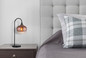 Preview: Globo Maxy E27 Tischleuchte 40W Schwarz Matt, Metall Ø18cm 15548TG