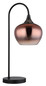 Preview: Globo Maxy E27 Tischleuchte 40W Schwarz Matt, Metall Ø18cm 15548TG