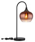 Preview: Globo Maxy E27 Tischleuchte 40W Schwarz Matt, Metall Ø18cm 15548TG