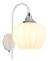 Preview: Globo Maxy E27 Wandleuchte 40W Weiß Matt, Metall Ø18cm 15548WW